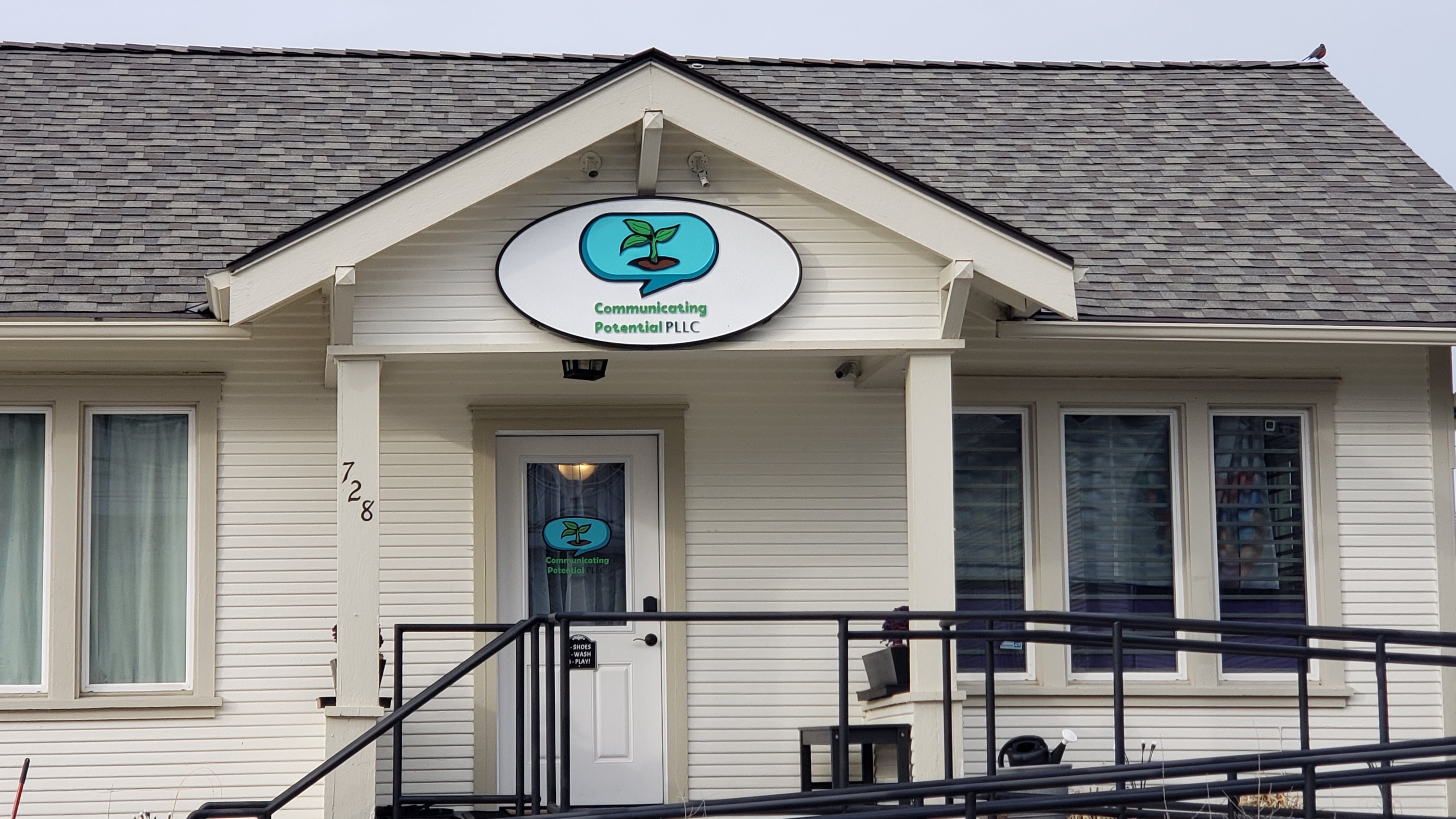 Sandblasted Building Sign for Communicating Potential at Mukilteo WA