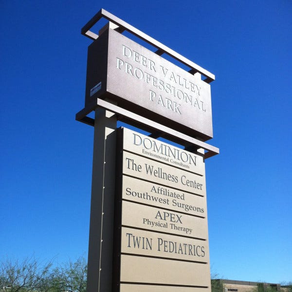 Deer Valley Professional Park, 20045 N 19th Ave, Phoenix, AZ 85027 by Arcadia Signarama phoenix, AZ 85008, 602.954.4680, ArcadiaSignarama.com