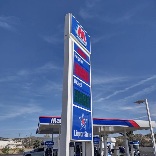 Marathon Gas Station by Arcadia Signarama Phoenix, AZ 85008, 602.954.4680, ArcadiaSignarama.com