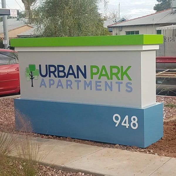 Urban Park Apartments, 948 E Devonshire Ave, Phoenix, AZ by Arcadia Signarama Phoenix, AZ 85008, 602.954.4680, ArcadiaSignarama.com