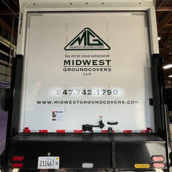 Midwest Groundcovers Box Truck Back Door