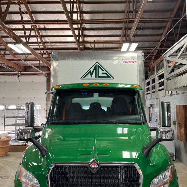 Midwest Groundcovers Box Truck Top of Cab Logo