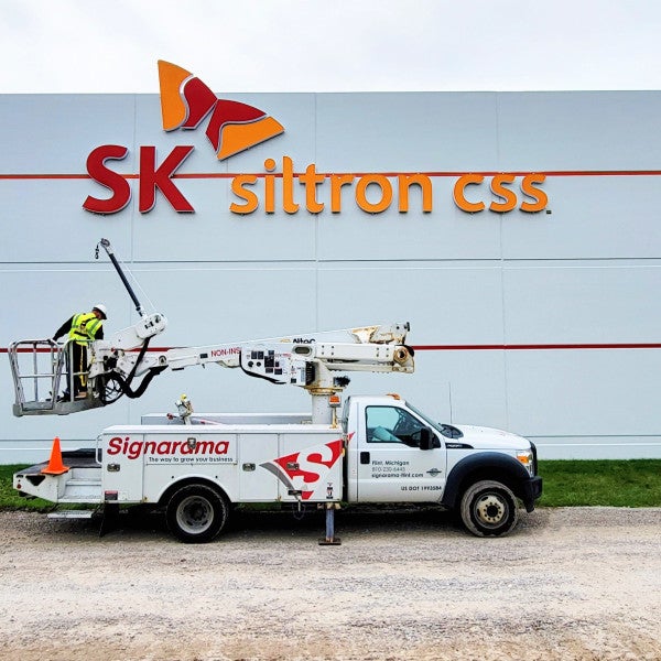SK Siltron Channel Letters