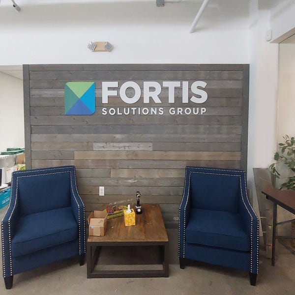 Fortis Dimensional Letters Logo