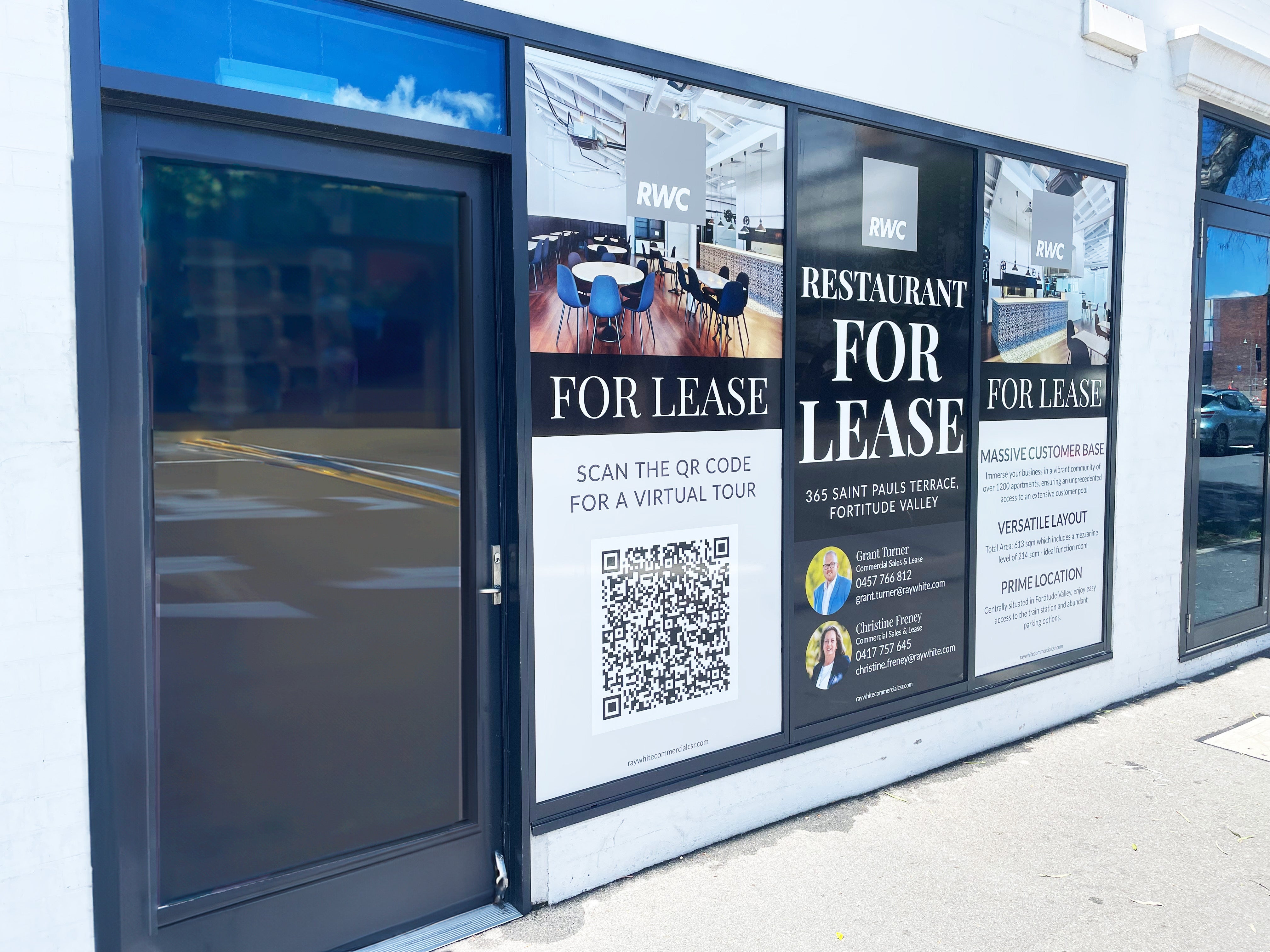 Real Estate Signage to advertise your space.