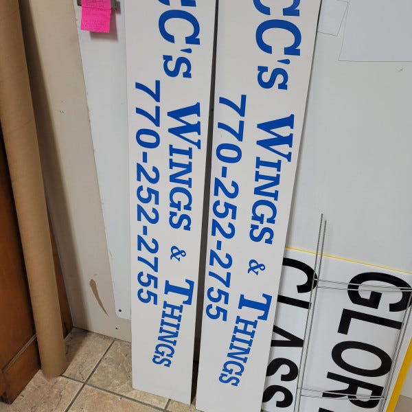 CC's Wings & Things Signs