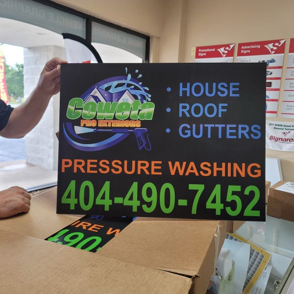 Coweta Pro Exteriors Yard Sign