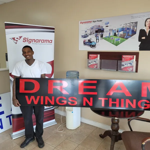 Dream Wings & Things Building Sign