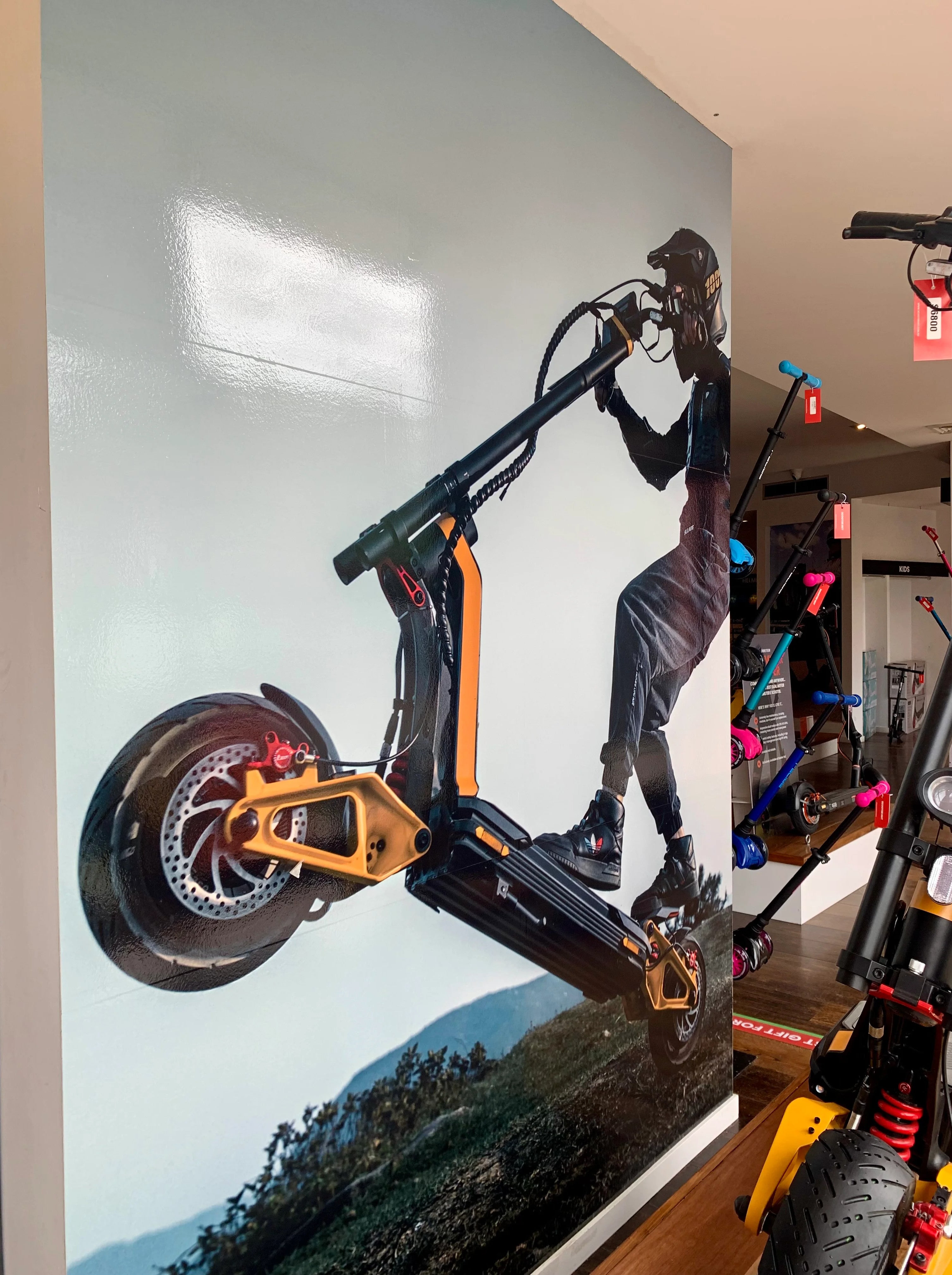 Wall Graphics - Scooter Hut - Fairfield.
