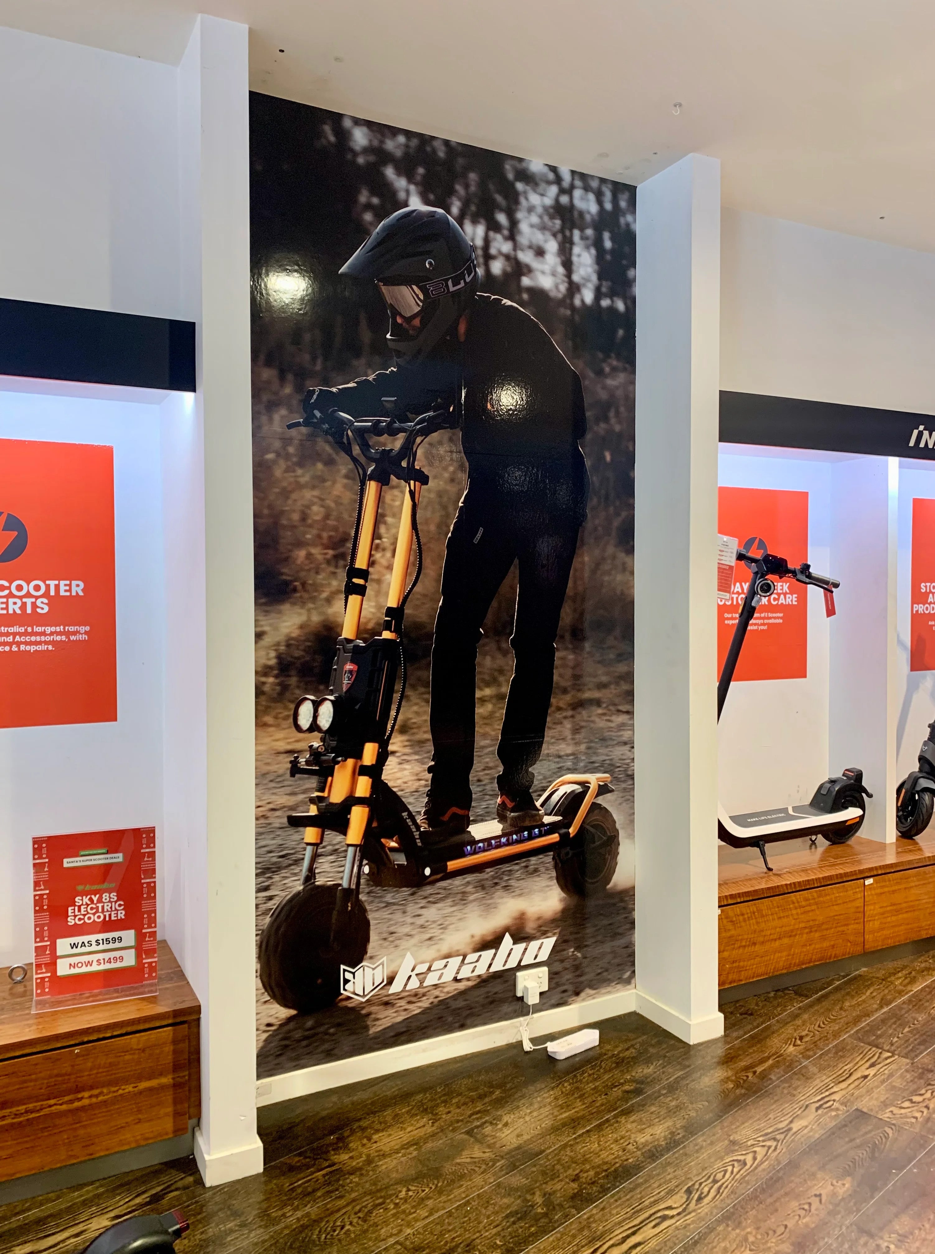 Wall Graphics - Scooter Hut - Fairfield.