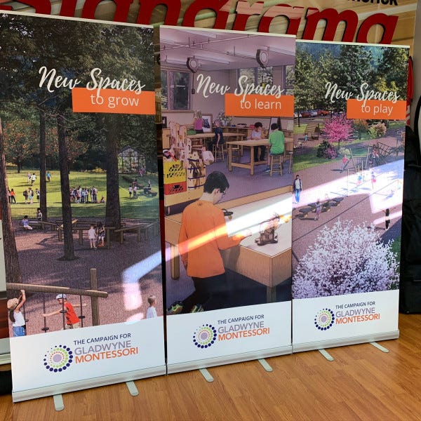 Gladwyne Campaign Banner Stands (2)