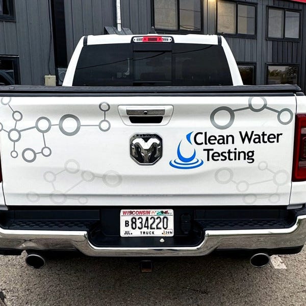 Clean Water Center Truck Graphics _ Tailgate