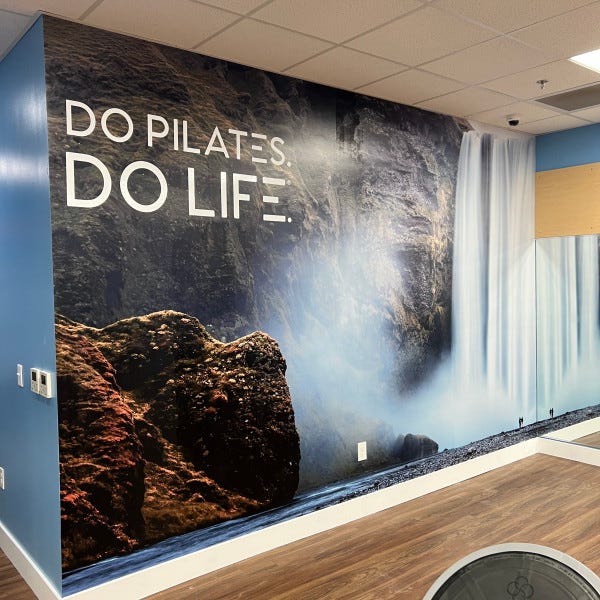 Club Pilates Wall Wrap #1
