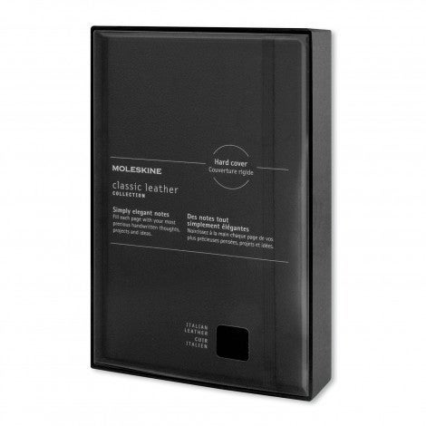 Moleskine Classic Leather Hard Cover Notebook - Large