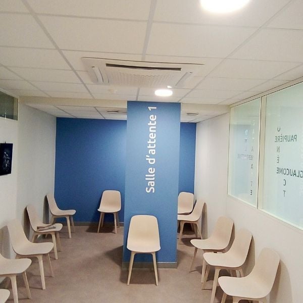 Signalétique Intérieure un centre ophtalmologique à lunel