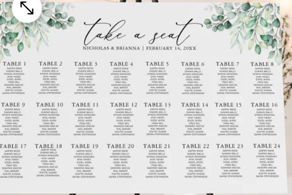 Plan your wedding signage NOW !