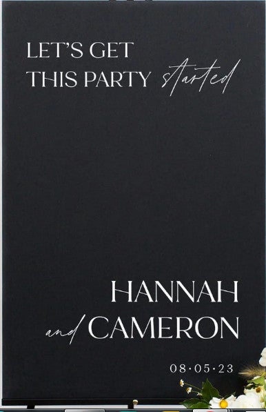 Plan your wedding signage NOW !
