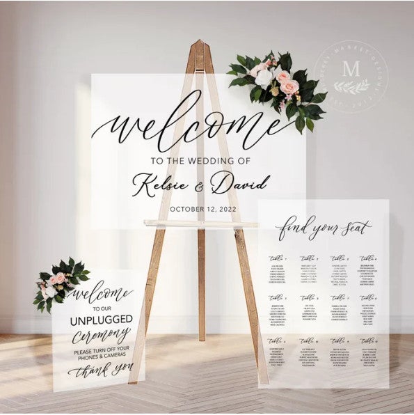 Plan your wedding signage NOW !