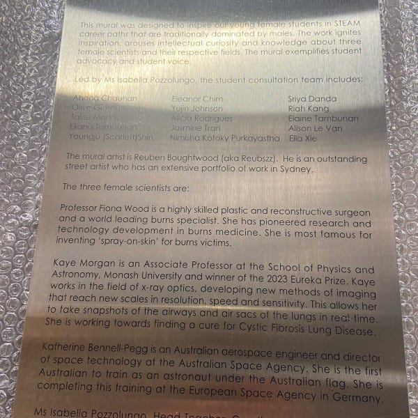 Etched Stainless Plaque
