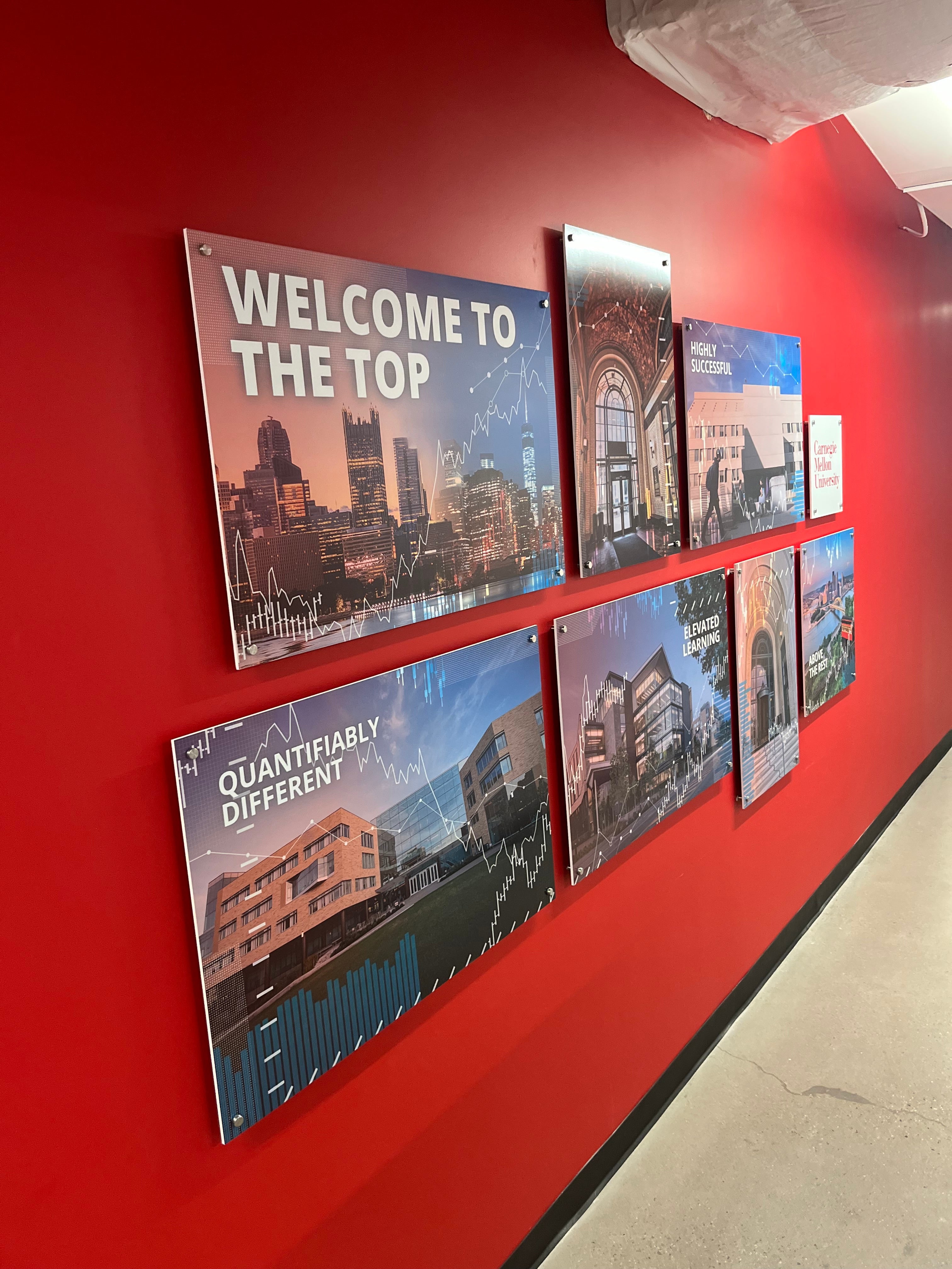 Window Film, Wall Graphics & Dimensional Letters for Carnegie Mellon University's new facility in Manhattan!