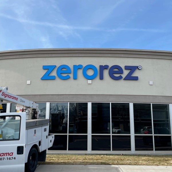 Illuminated Channel Letters - Pleasant Grove, Utah - Home Service Industry - Zerorez