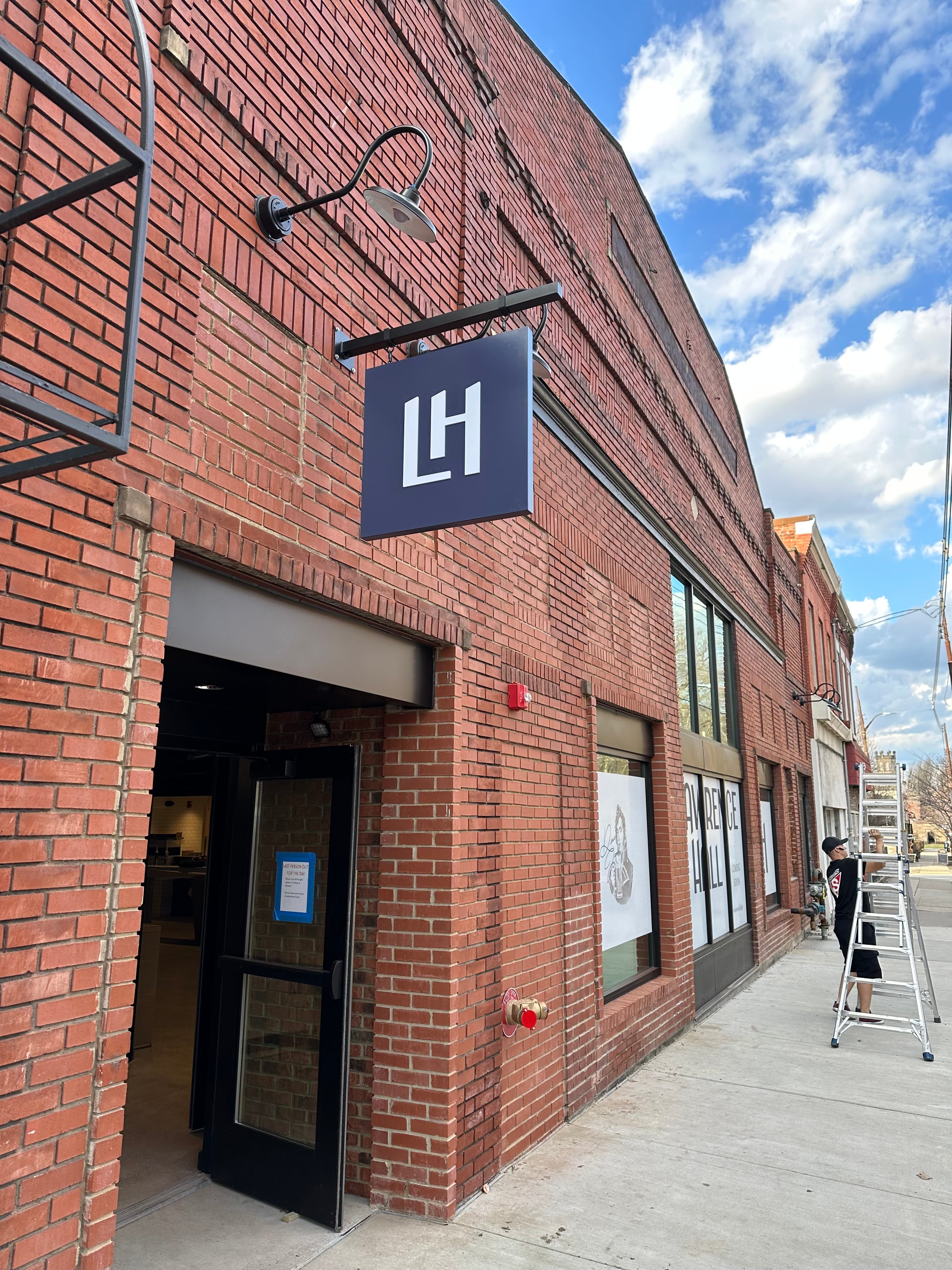 Blade Sign for Lawrence Hall in Pittsburgh, PA!