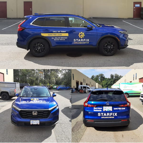 Vehicle Graphics - Port Coquitlam - Starfix Appliances