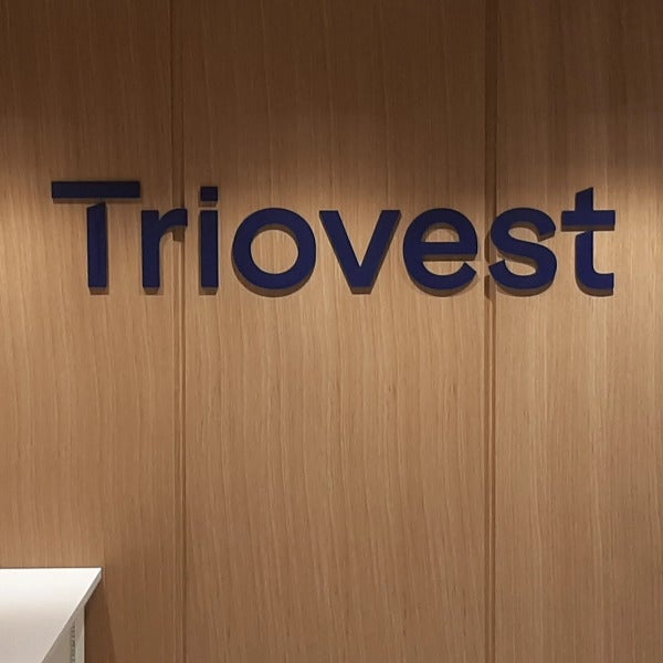 Triovest Reception Sign in Edmonton, AB