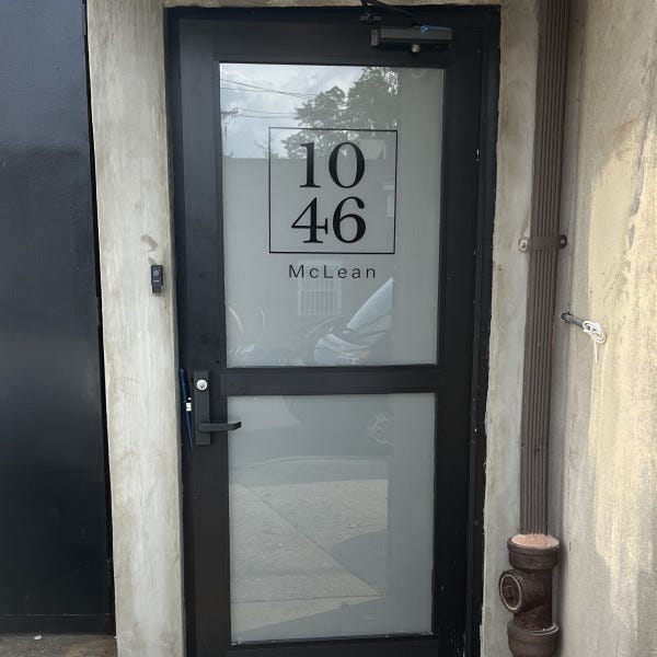 Custom Vinyl for address glass door