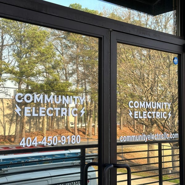 Community Electric - Window Vinyl & Tint