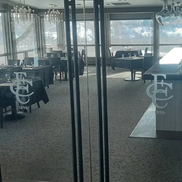 Frosted Window Graphics for Edmonton Country Club in Edmonton, AB