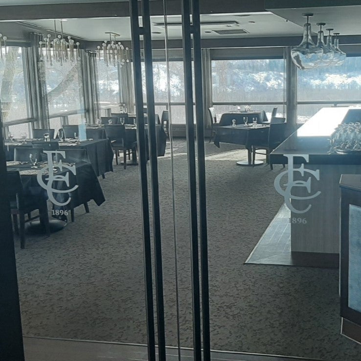 Frosted Window Graphics for Edmonton Country Club in Edmonton, AB