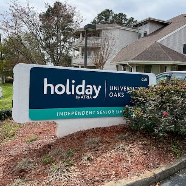 Holiday Senior Living Monument Sign