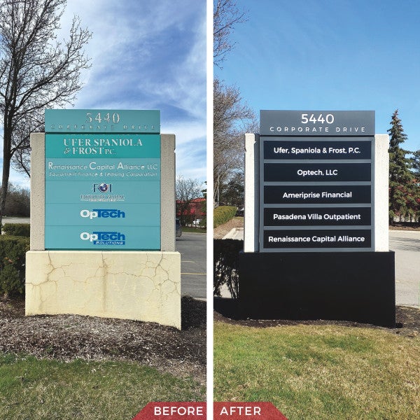 Monument Sign Refresh - 5440 Corporate Drive
