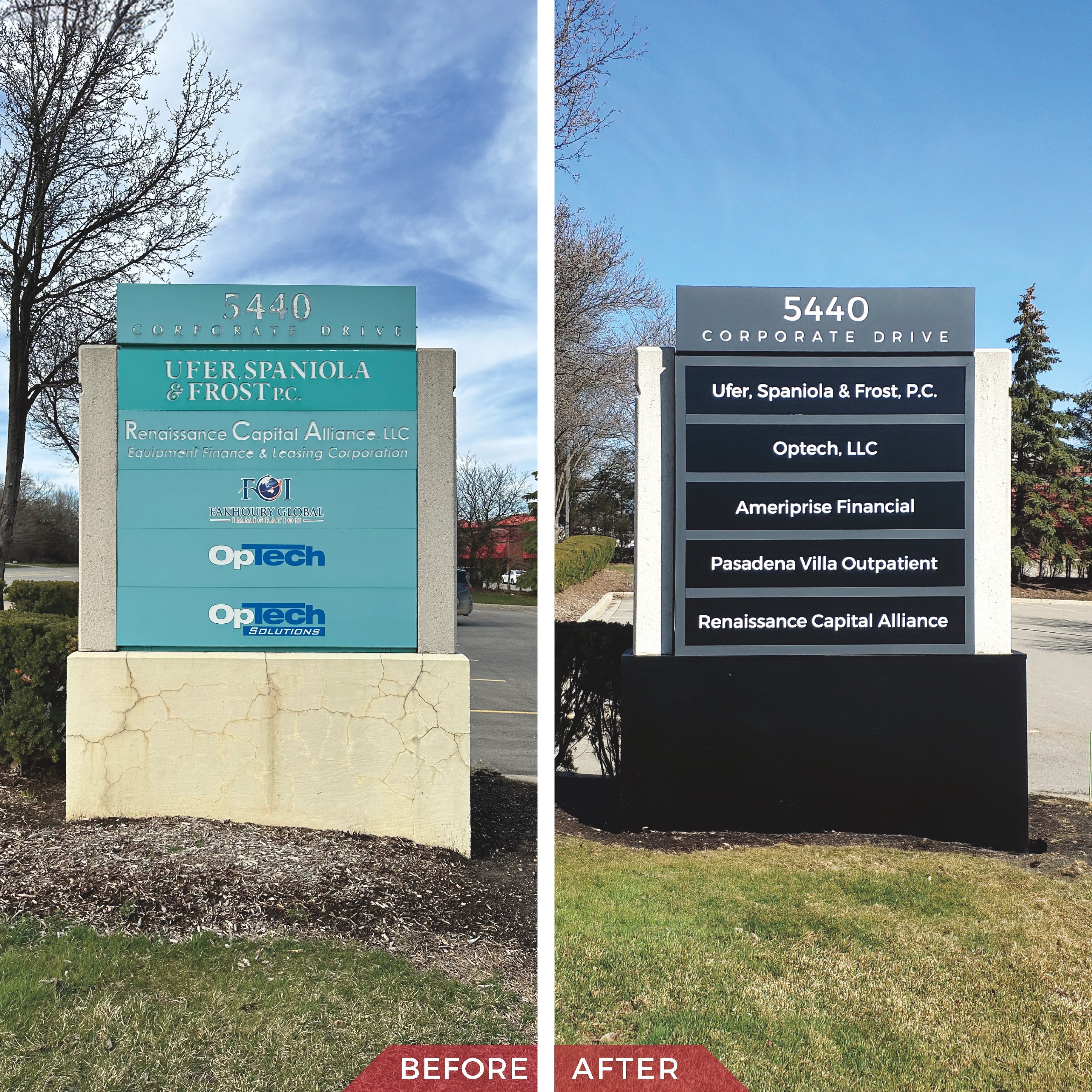 Monument Sign Refresh - 5440 Corporate Drive