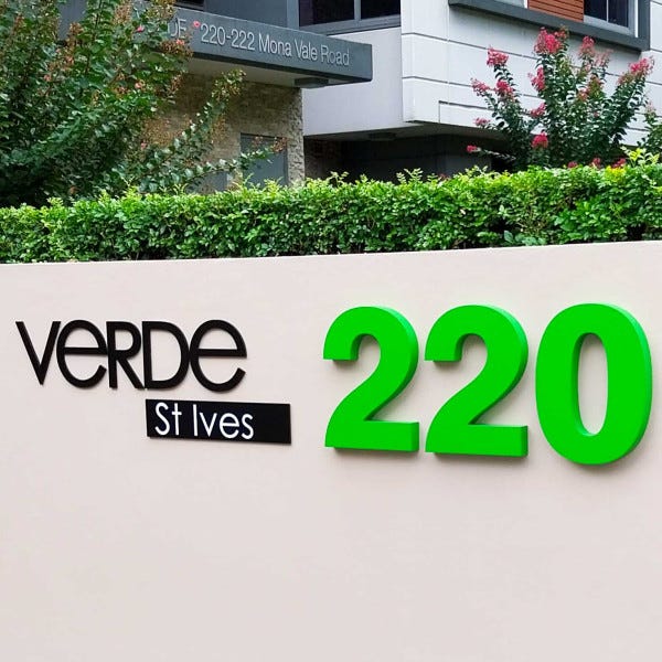 3D Fabricated Letters - Mona Vale Rd