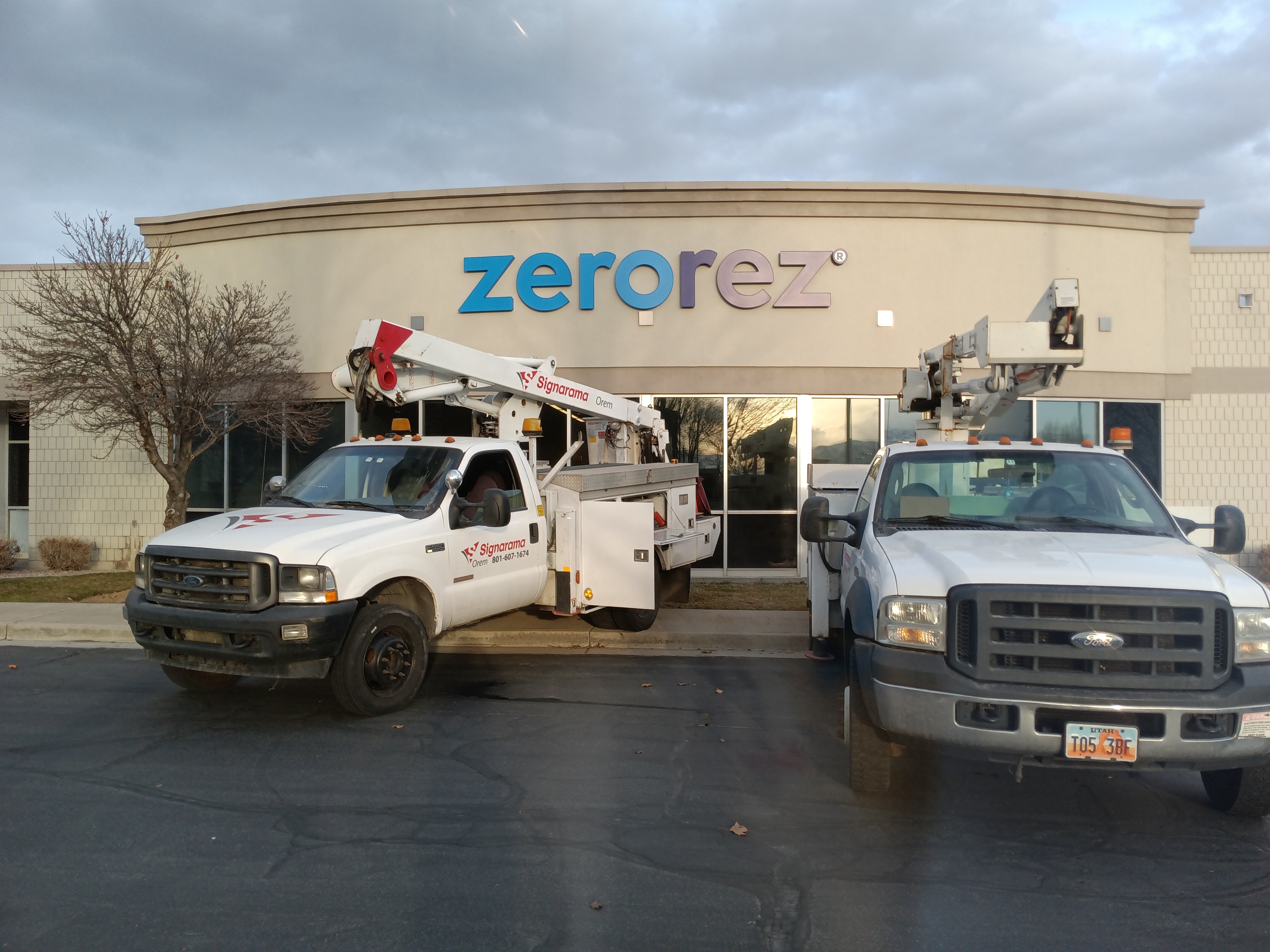 New location Business signage package • Orem and Pleasant Grove Utah • Industrial Industry • Zerorez
