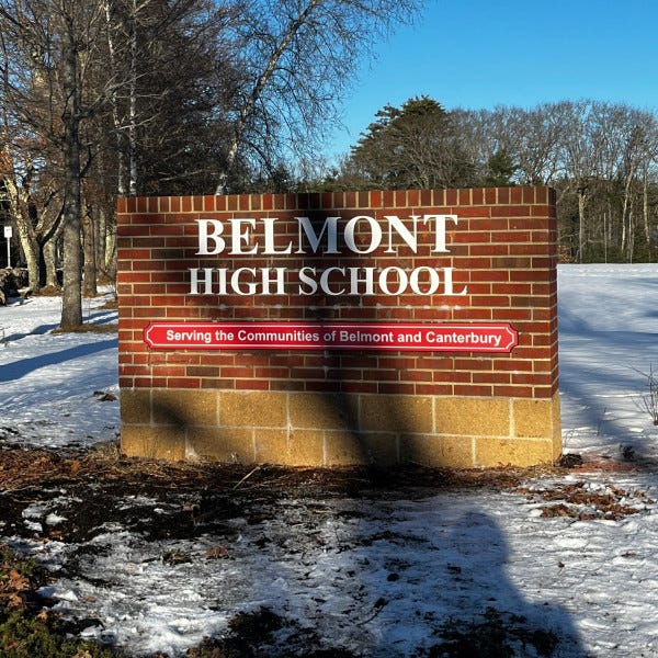 Belmont High School Monument Sign