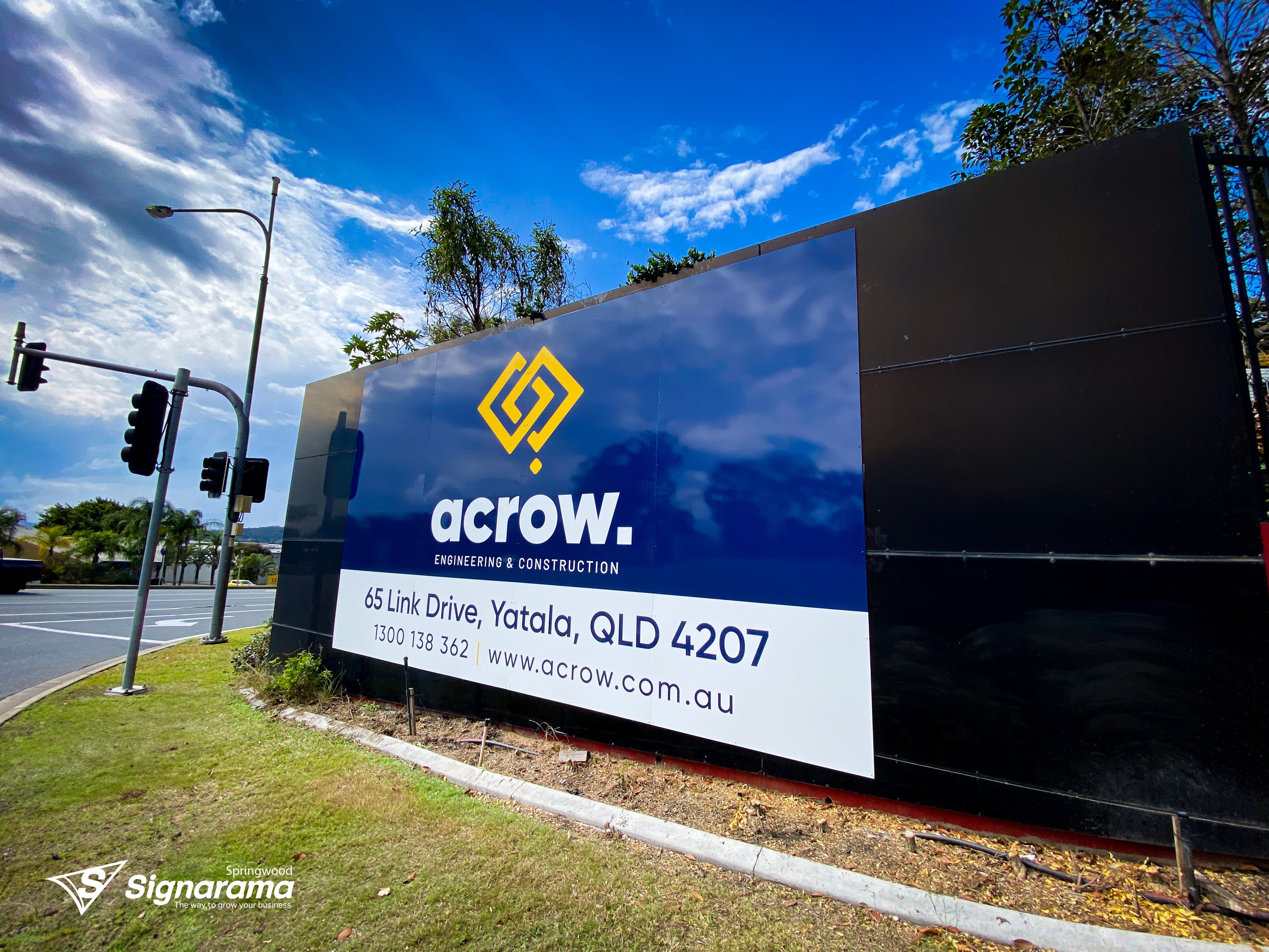 Acrow Entry Sign