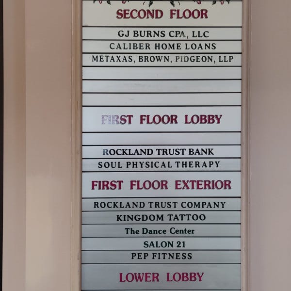 Directory - Danvers Atrium