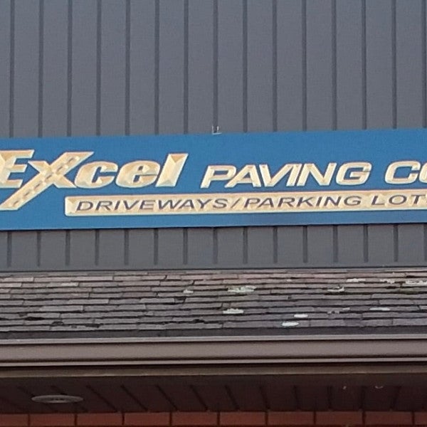 Carved Sign - Excel Paving
