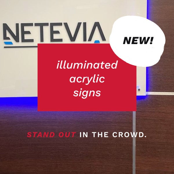 illuminated acrylic sign