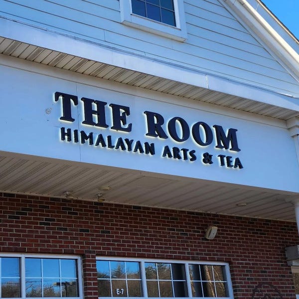 The Room Himalayan Arts & Tea Channel Letters, Newtown CT