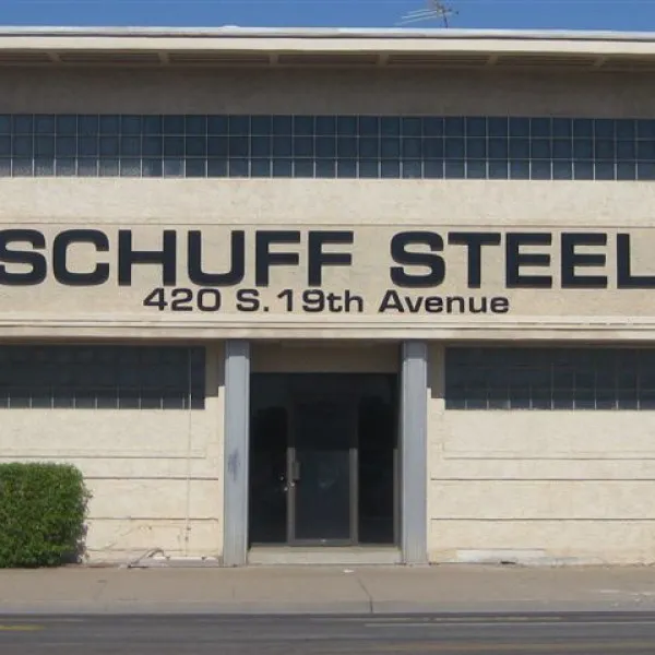 Outdoor Building Sign for Schuff Steel by Midtown SIgnarama (Phoenix) 602.650.1150, MidtownSignsAZ.com