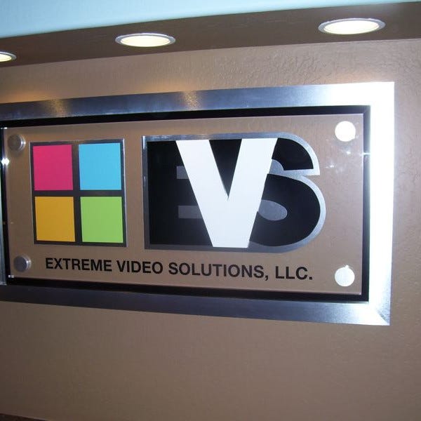 Indoor Sign for EVS - Extreme Video Solutions by Midtown Signarama (Phoenix) 602.650.1150, MidtownSignsAZ.com