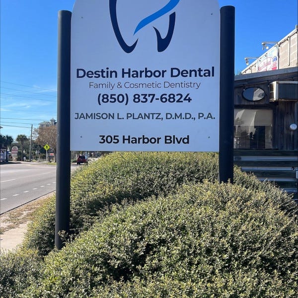 Destin Harbor Dental - Post & Panel Signage