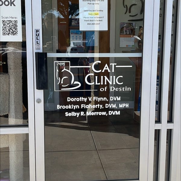Cat Clinic of Destin - Door Graphics