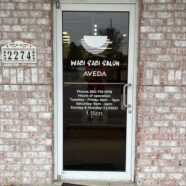 Wabi Sabi Door Graphics & Lettering