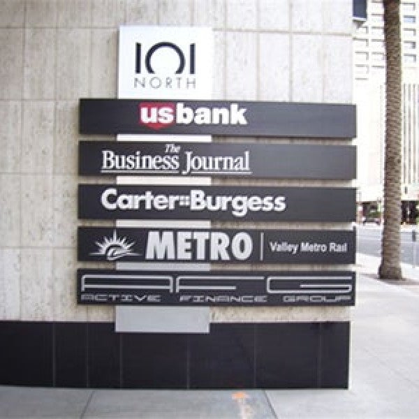 101 North outdoor Direction Sign by Midtown Signarama (Phoenix), 602.650.1150, MidtownSignsAZ.com