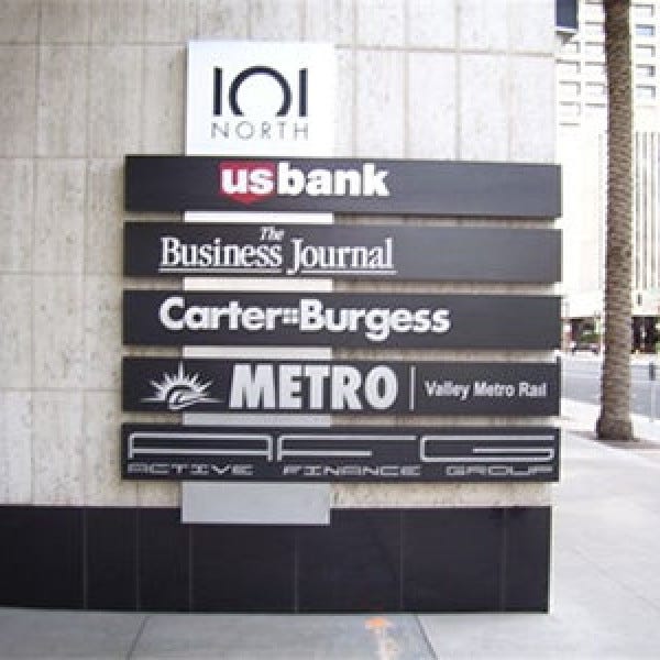 101 North outdoor Direction Sign by Midtown Signarama (Phoenix), 602.650.1150, MidtownSignsAZ.com